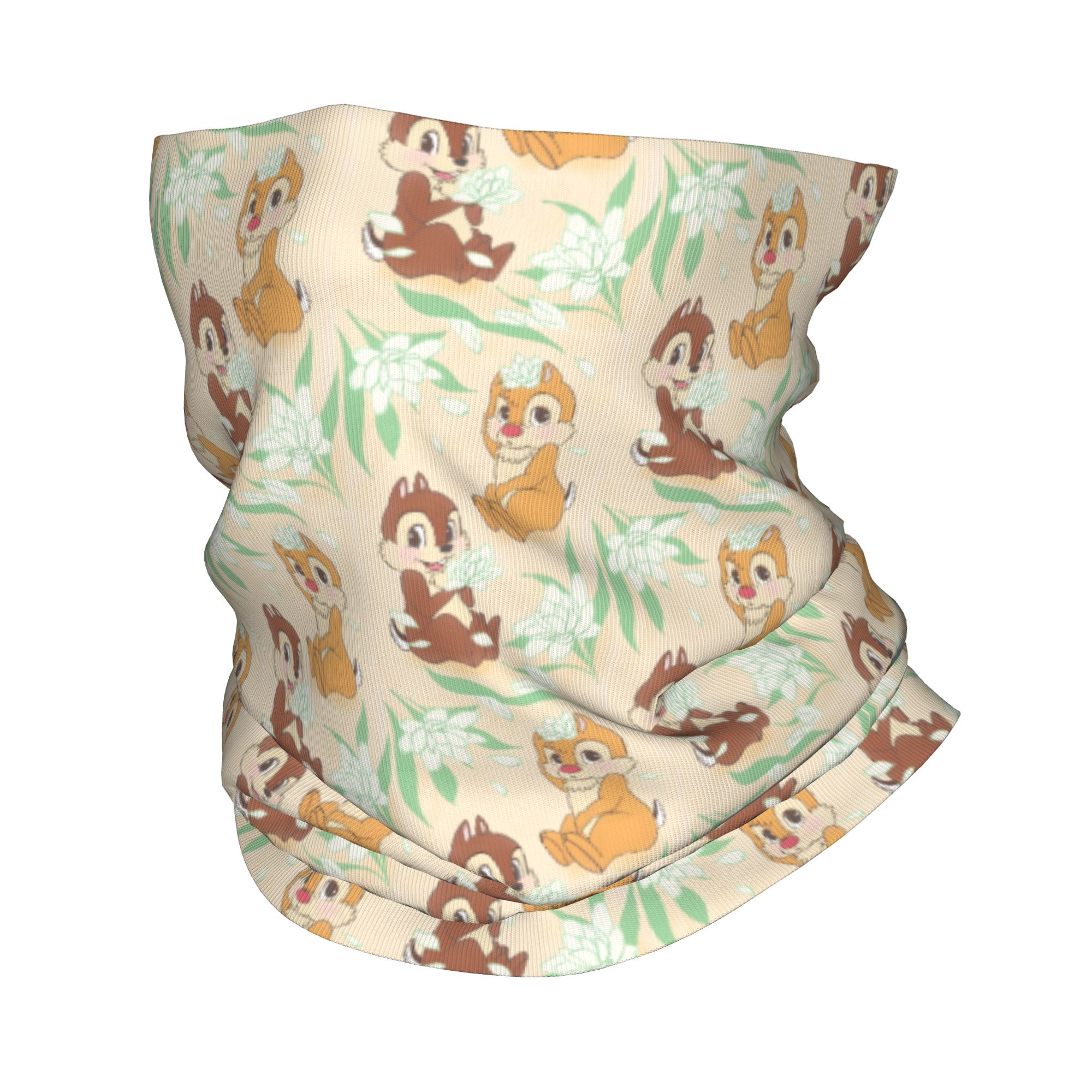 Neck Gaiter Face Cover - 커스텀 귀여운 C-칩과 D-데일 반다나 넥워머