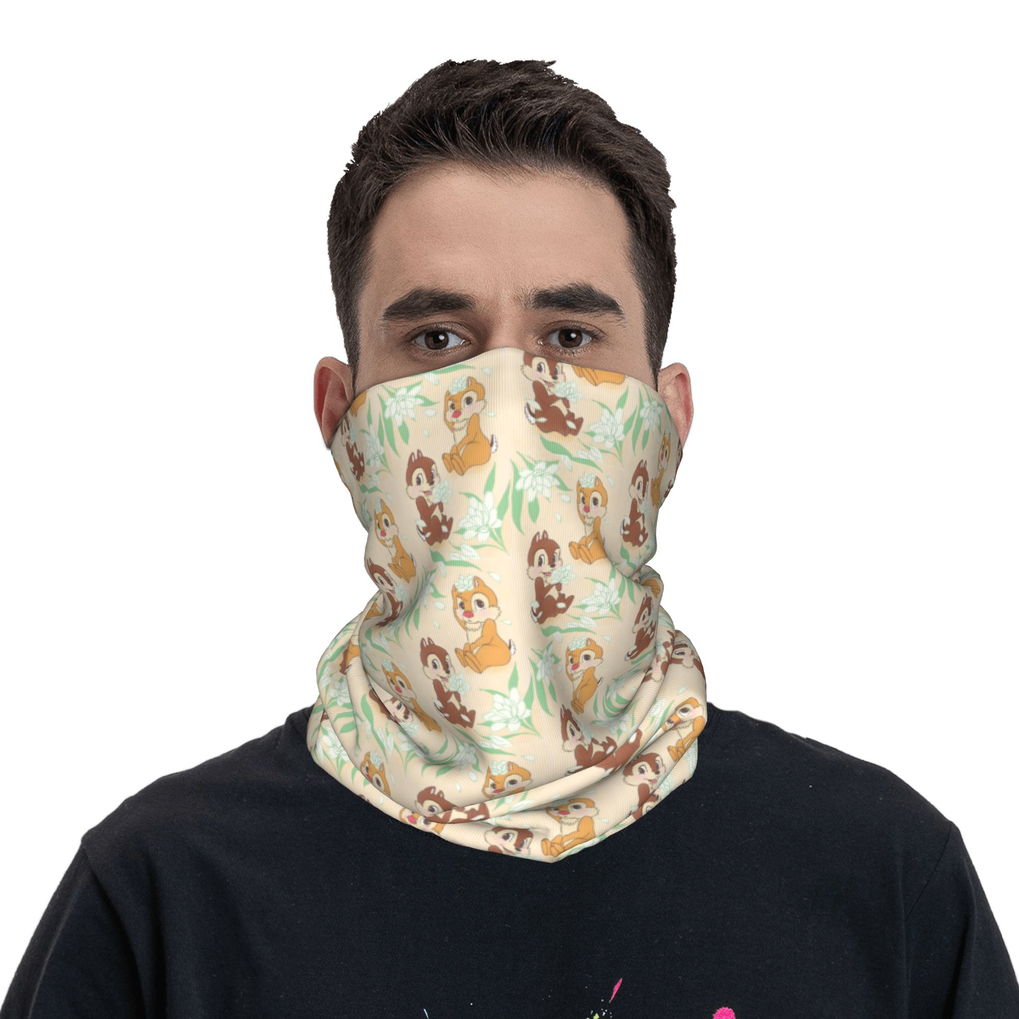 커스텀 귀여운 C-칩과 D-데일 반다나 넥워머 여성 남 - Neck Gaiter Face Cover 리뷰 및 가격
